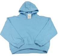 Nové- Světlemodrá oversize mikina s kapucí Next
