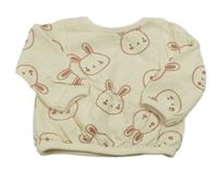 Smetanová mikina s králíčky Next