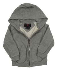 Šedá propínací mikina s kapucí nike jordan