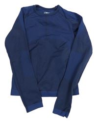 Tmavomodré sportovní funkční triko crane