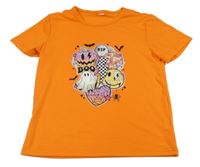 Oranžové tričko s obrázkem 