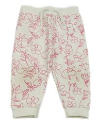 Bílé květinové tepláky Primark