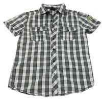Šedo-bílá kostkovaná košile Chapter young