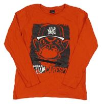 Červené triko s opicí Chapter Young