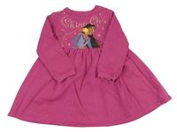 Tmavorůžové bavlněné šaty s Wish Disney