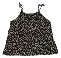 Černo-hnědý vzorovaný top H&M