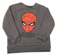 Tmavošedá mikina se Spidermanem Marvel