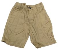 Béžové plátěné kraťasy H&M