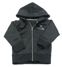 Tmavošedá propínací mikina s kapucí The North Face