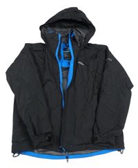 Černá šusťáková jarní funčkní bunda s kapucí Trespass