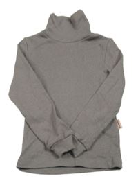 Šedý žebrovaný rolák