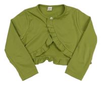 Olivové bolérko s volánky Shein