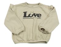 Béžová mikina s nápisem M&S