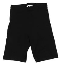 Černé elastické kraťasy H&M