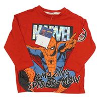 Červené triko se Spider-manem Marvel 