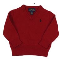 Červený svetr Ralph Lauren