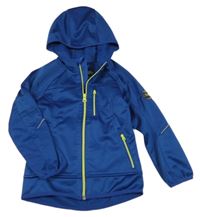 Tmavomodrá softshellová bunda s kapucí Active Touch