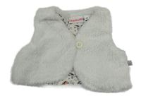 Bílá kožešinová vesta Liegelind 