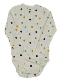 Bílé body s barevnými puntíky H&M