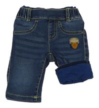 Tmavomodré podšité rifle s liškou Pocopiano