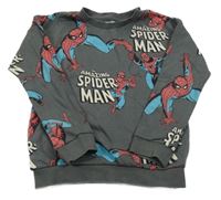 Šedá mikina se Spider-manem Nutmeg