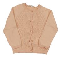 Broskvový proínací svetr Eden et Victor