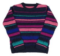 Barevný pruhovaný svetr St. Bernard
