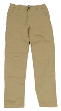 Béžové plátěné chino kalhoty Matalan
