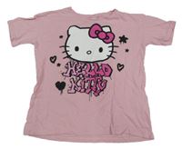 Světlerůžové tričko s Kitty