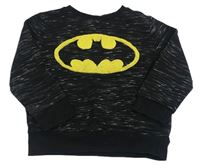 Černá melírovaná mikina s Batmanem 