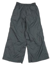 Tmavošedé šusťákové nepromokavé kalhoty POCOPIANO