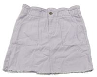 Světlefialová paper bag riflová sukně dopodopo