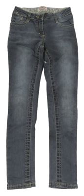 Šedomodré skinny teplákové rifle Oliver Company 