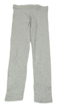 Šedé melírované žebrované legíny F&F