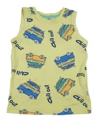 Světležluté tílko s autobusy KIDS