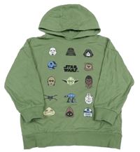 Khaki mikina se Star Wars a kapucí Next