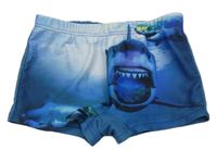 Modré chlapecké plavky se žralokem 