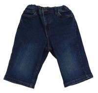 Tmavomodré riflové skinny kraťasy Denim