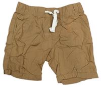 Hnědé plátěné kraťasy H&M