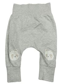Světlešedé melírované tepláky s medvědy Mothercare