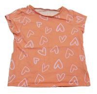 Korálové tričko se srdíčky George