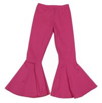 Tmavorůžové hippie elastické kalhoty Shein