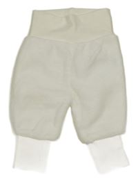 Smetanové chlupaté tepláky Ergee