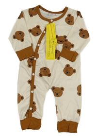 Nové - Smetanový overal s medvědy Shein