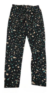 Černé vzorované legíny X-Mail