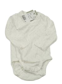 Nové - Smetanové puntíkaté zavinovací body H&M