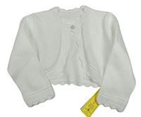 Bílé svetrové bolerko