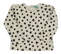 Smetanové puntíkaté triko s Minnie Disney