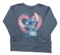 Modrošedá mikina se Stitchem Primark