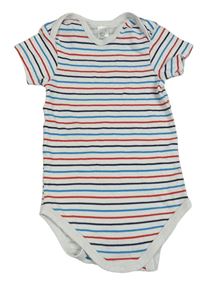 Bílo-modro-červené pruhované body C&A